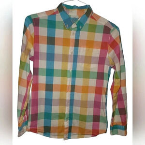 Wonder Nation Boy's Button Down Long Sleeve Top